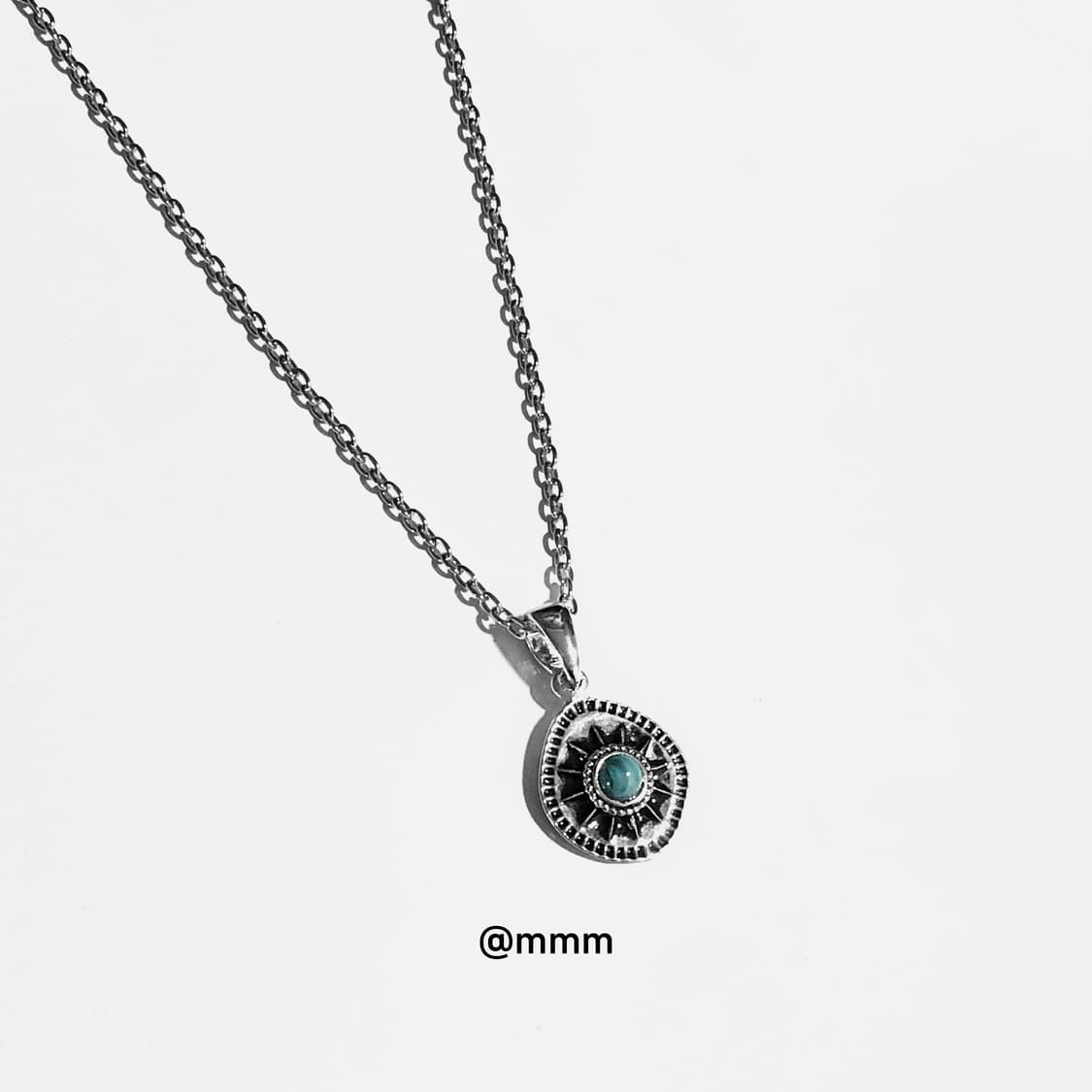 [Unisex] 터키석 체인 목걸이 상품이미지2