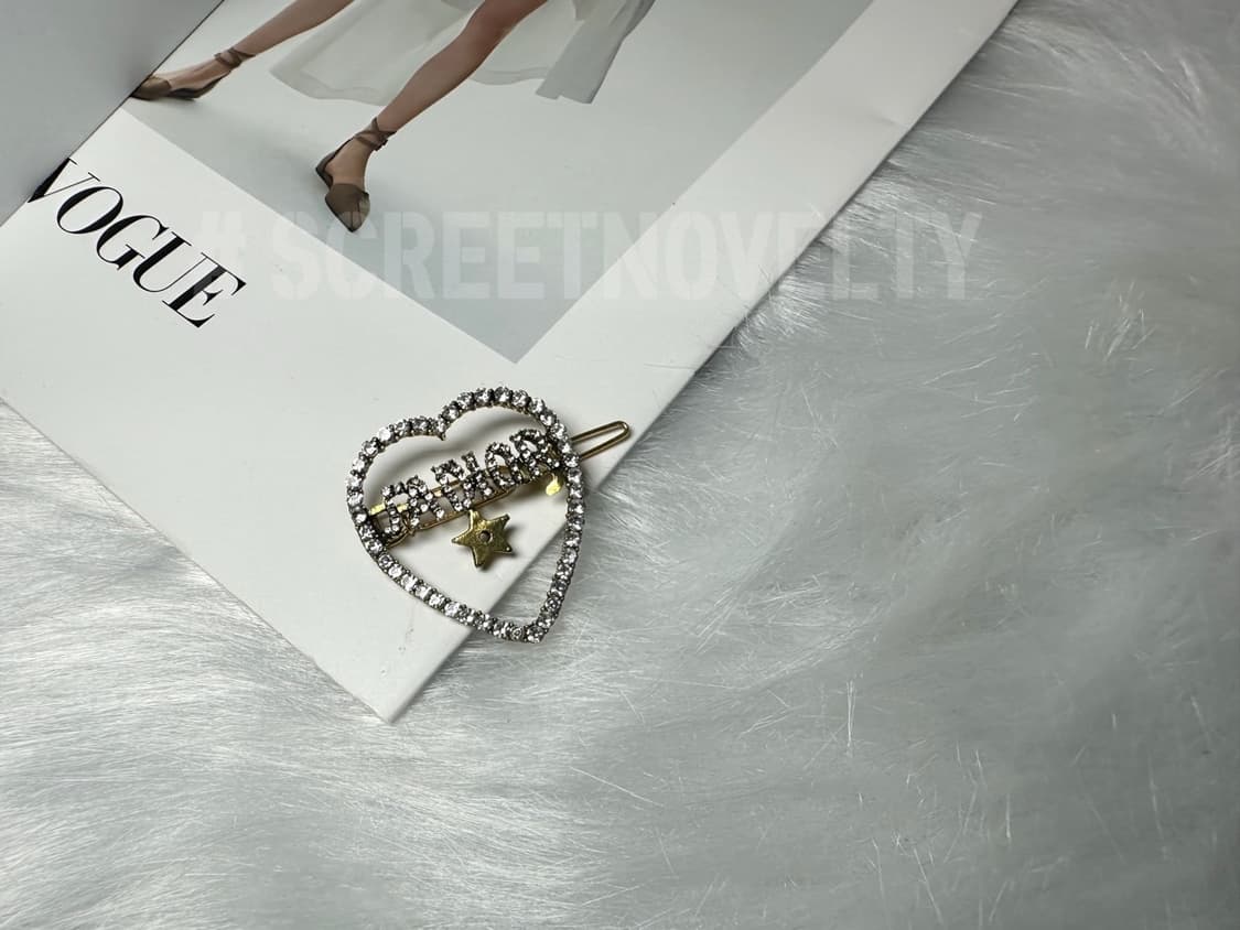 쟈디올 하트 큐빅 헤어클립 상품이미지9