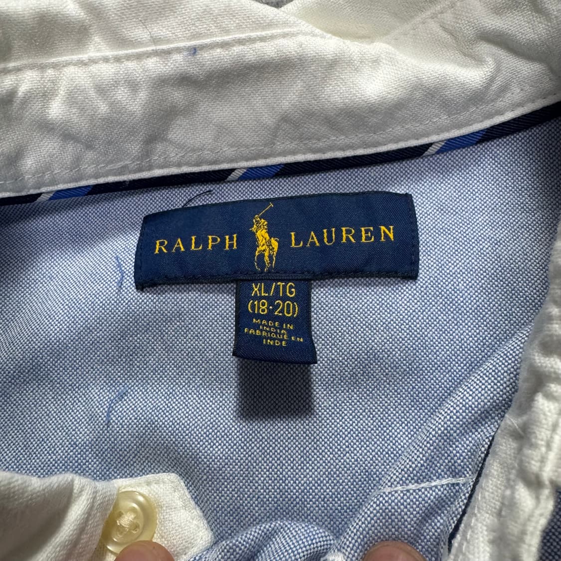 폴로랄프로렌 폴로베어 자수 셔츠 XL 상품이미지5