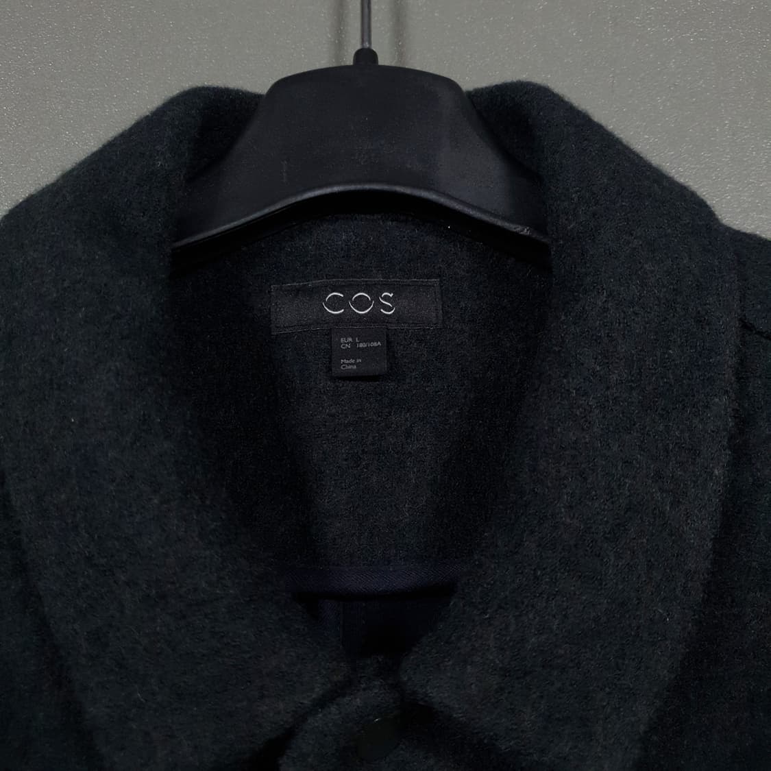 실측 XL (105) COS 보일드 울 테일러드 자켓 미드나잇브라운 상품이미지3