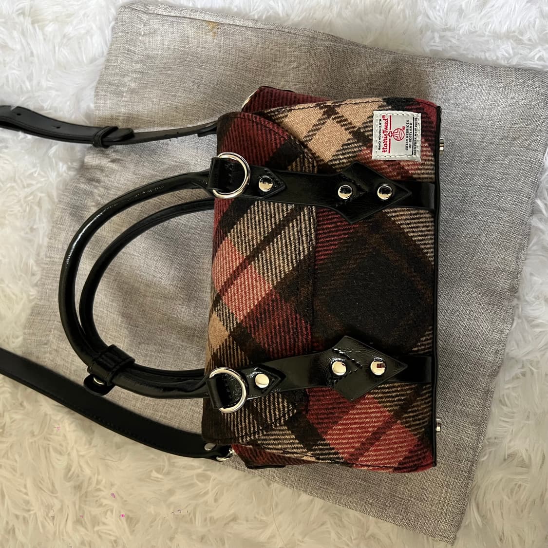 비비안웨스트우드 해리스 트위드 체크 베티나 백 상품이미지6