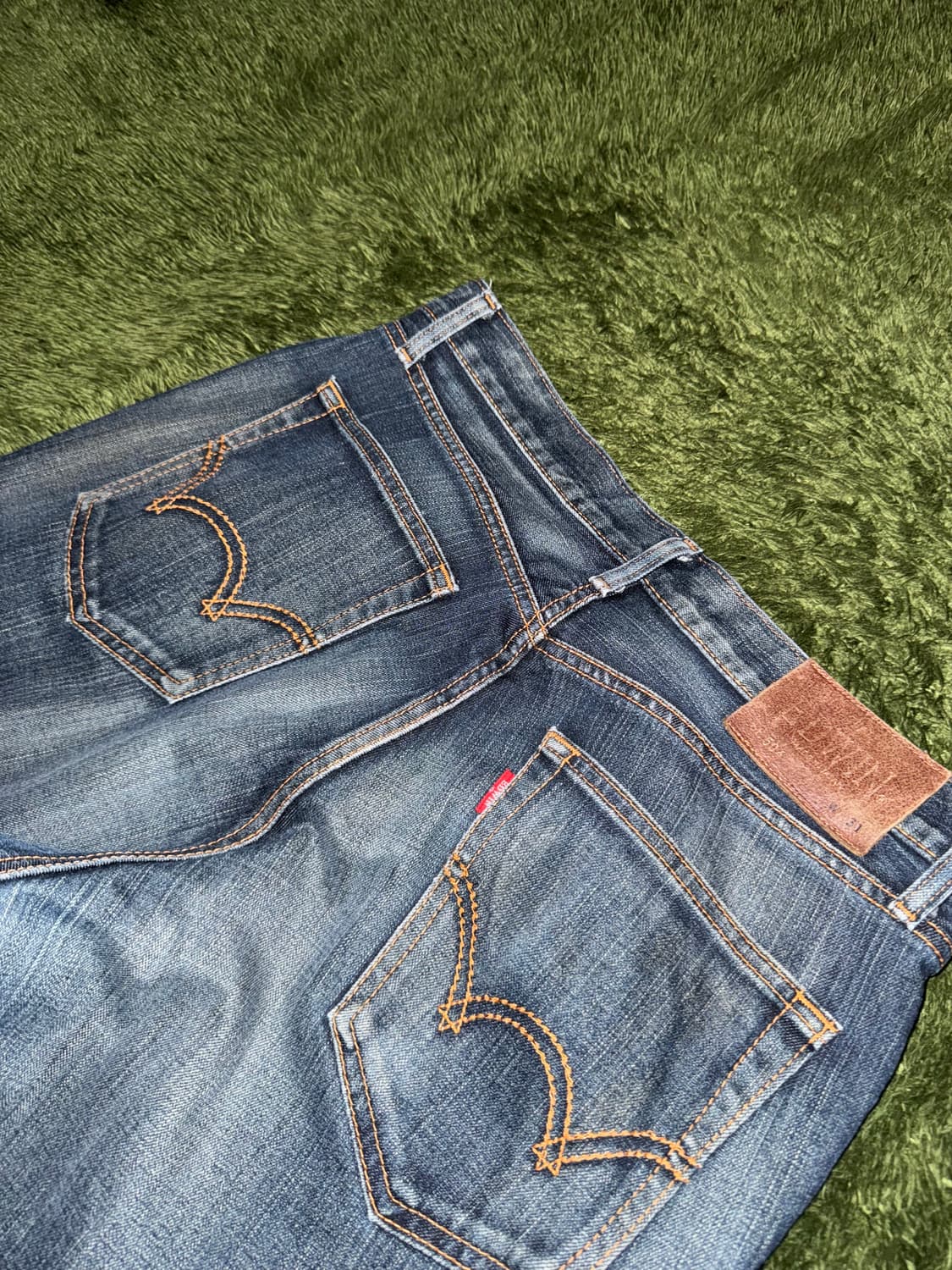 [31] EDWIN 에드윈 504 레더탭 MADE IN JAPAN 데님 상품이미지9