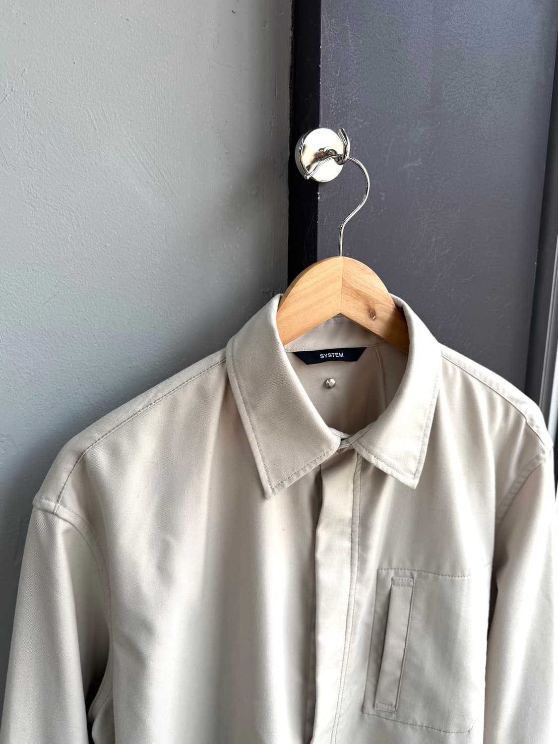 105/ 시스템옴므 24FW 포켓 셔츠 자켓 상품이미지3