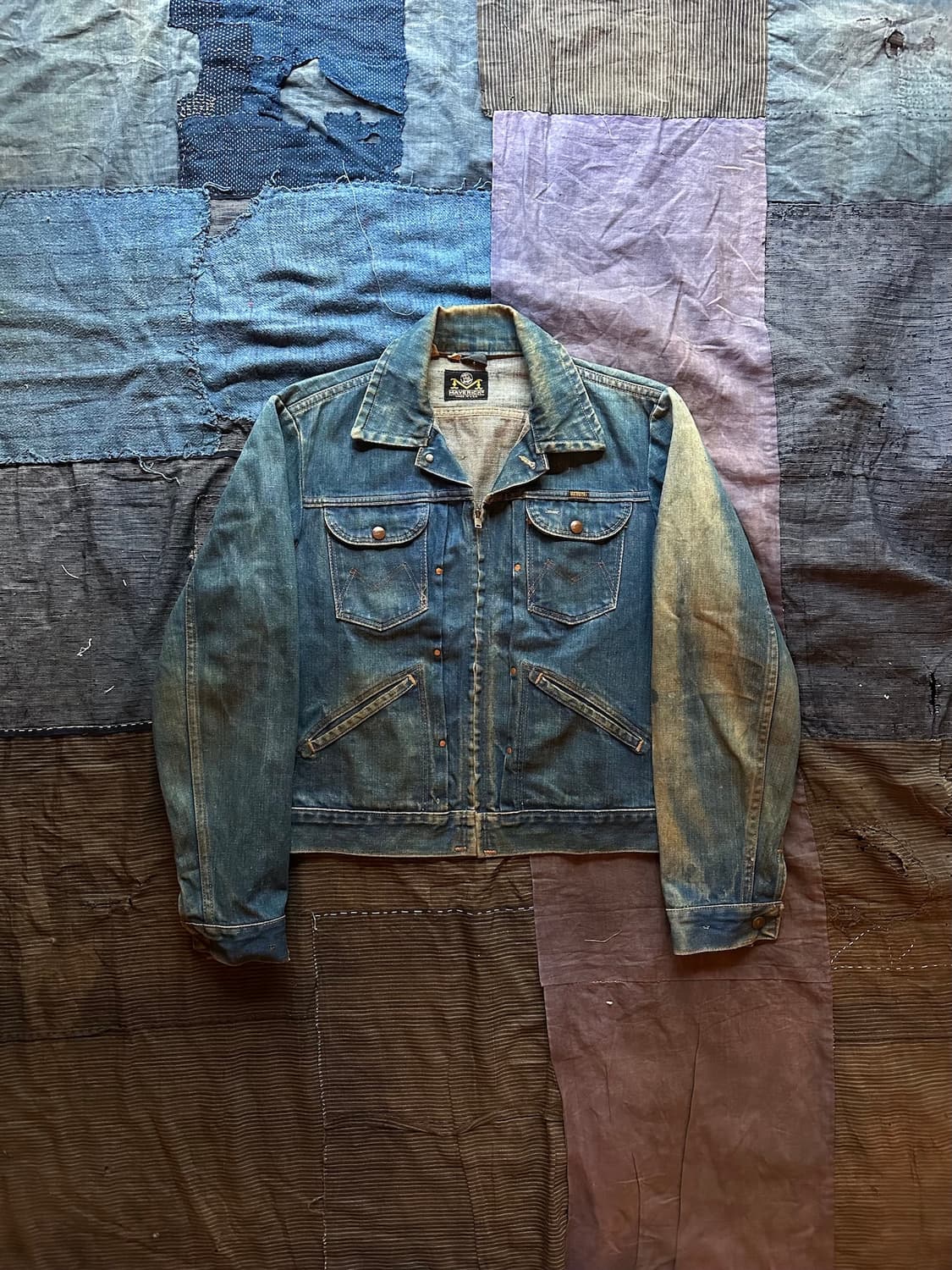 70s USA 빈티지 랭글러 매버릭 24MJZ 데님 자켓 상품이미지1