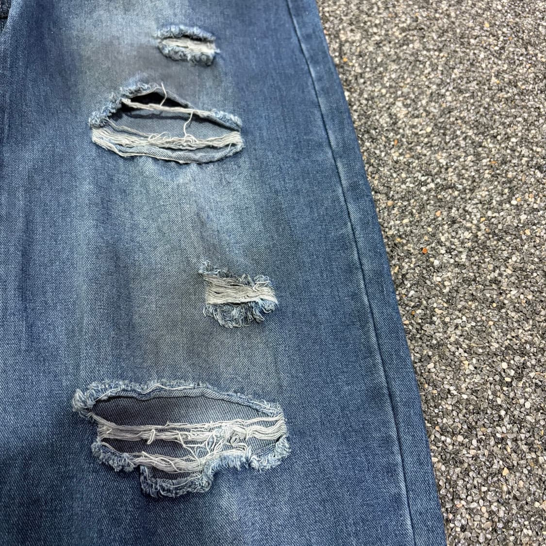 빈티지 패치워크 데미지 데님 팬츠 B4092 상품이미지5