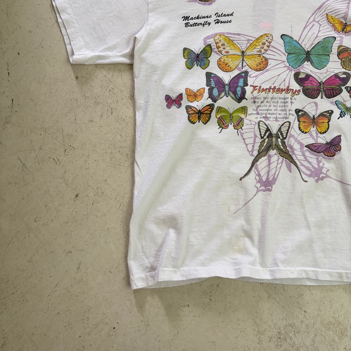 90s USA Harlequin Nature Graphics 반팔티 L 상품이미지3