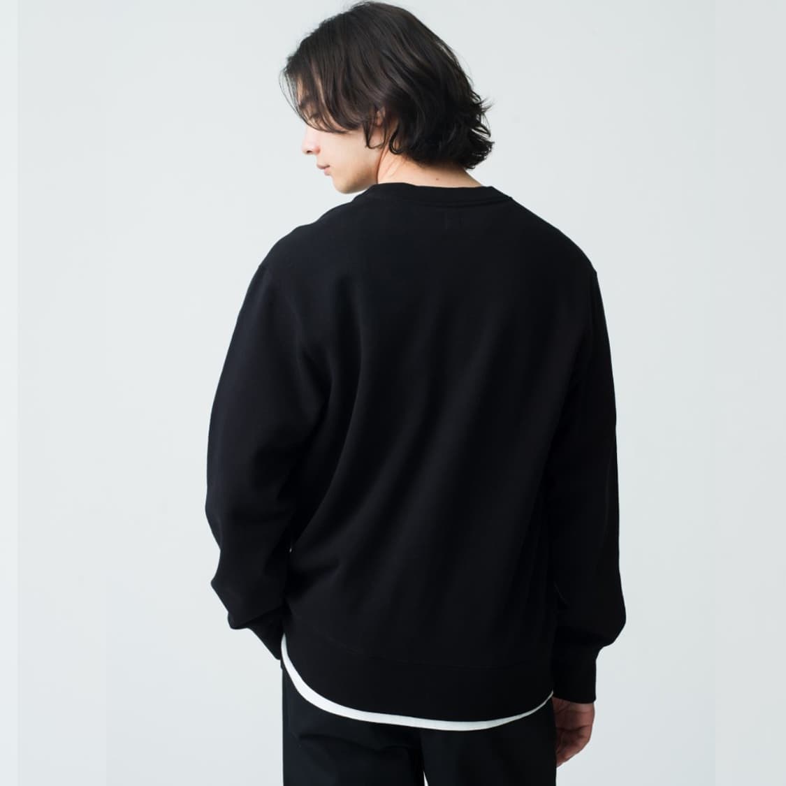 겨울 무지 기모 맨투맨 티셔츠 긴팔티 상품이미지4