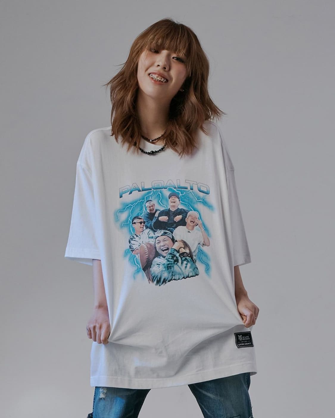 [HI-LITE] 팔로알토 웃음벨 티셔츠(WHITE) M사이즈 상품이미지2