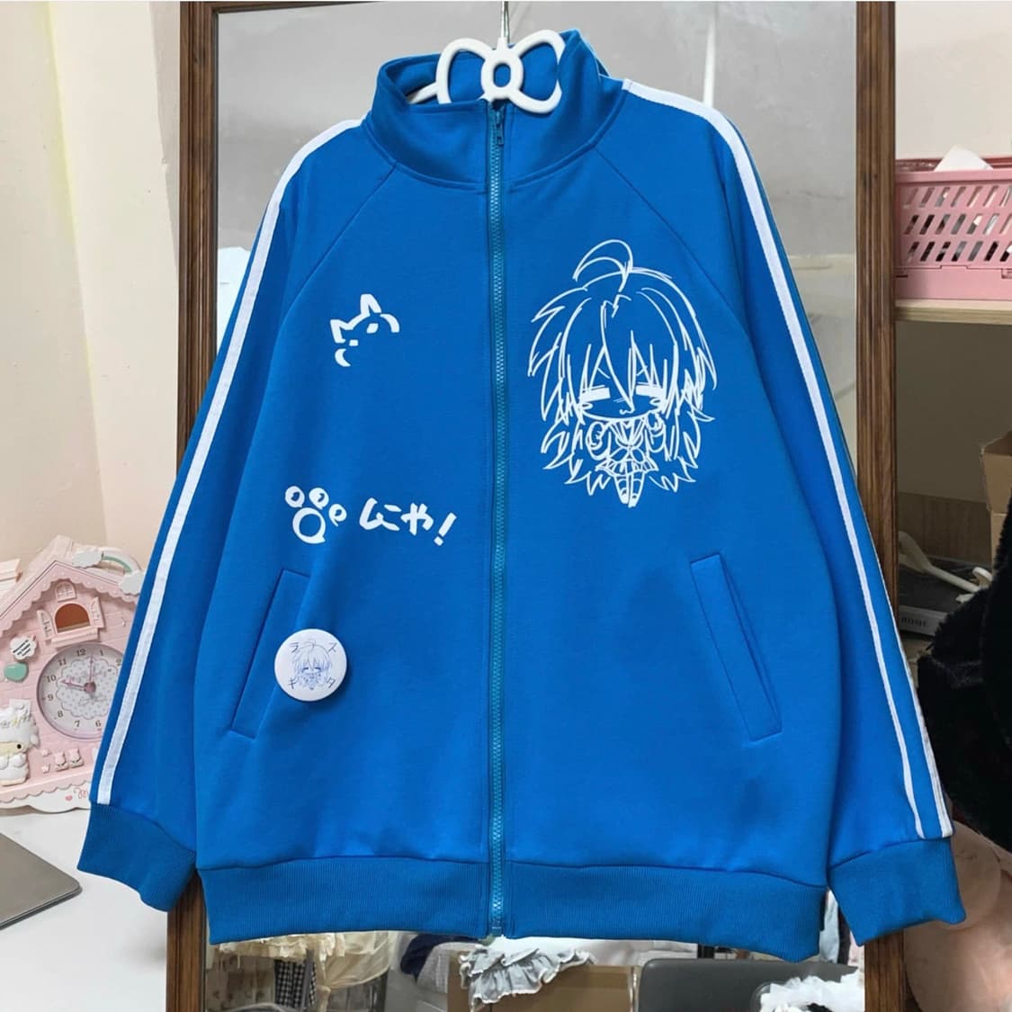 서브컬쳐 아노깔 져지 집업 블루 일본 빈티지  상품이미지1