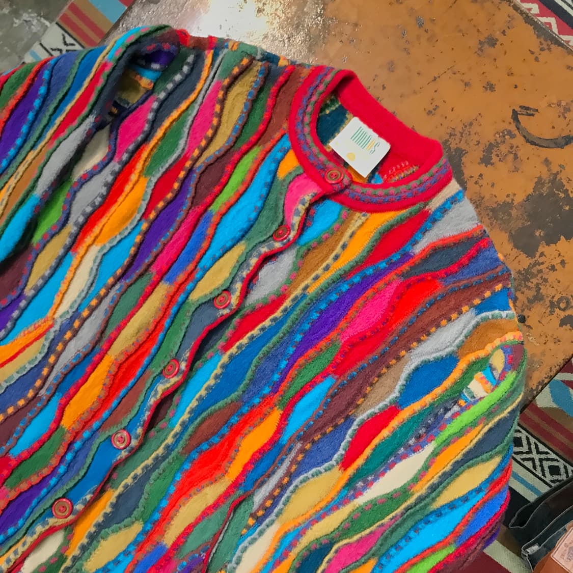 호주 90s 림노스 3D 케이블 스웨터 롱 가디건 여성 55 66 상품이미지2