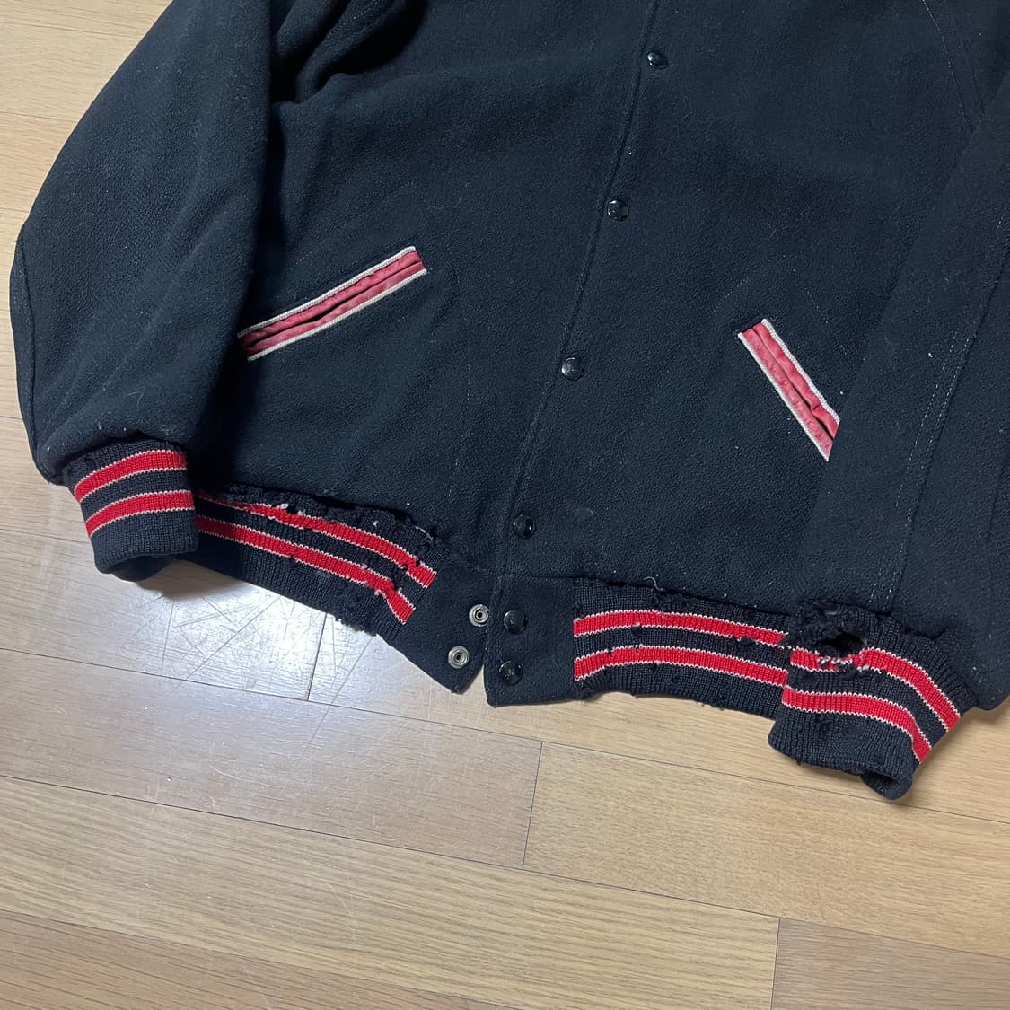 60s Lasley Knitting Co 빈티지 바시티 자켓 60년대 상품이미지7