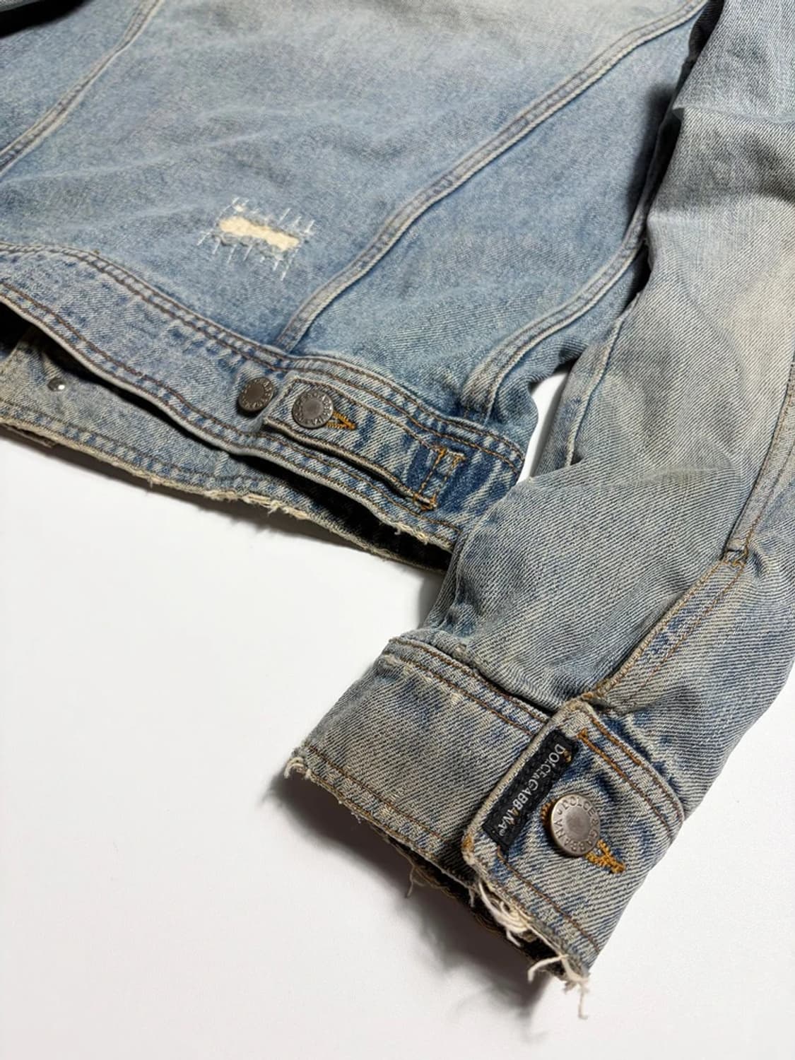 돌체앤가바나 00's 아카이브 디스트로이드 데님 자켓 R1740 상품이미지4