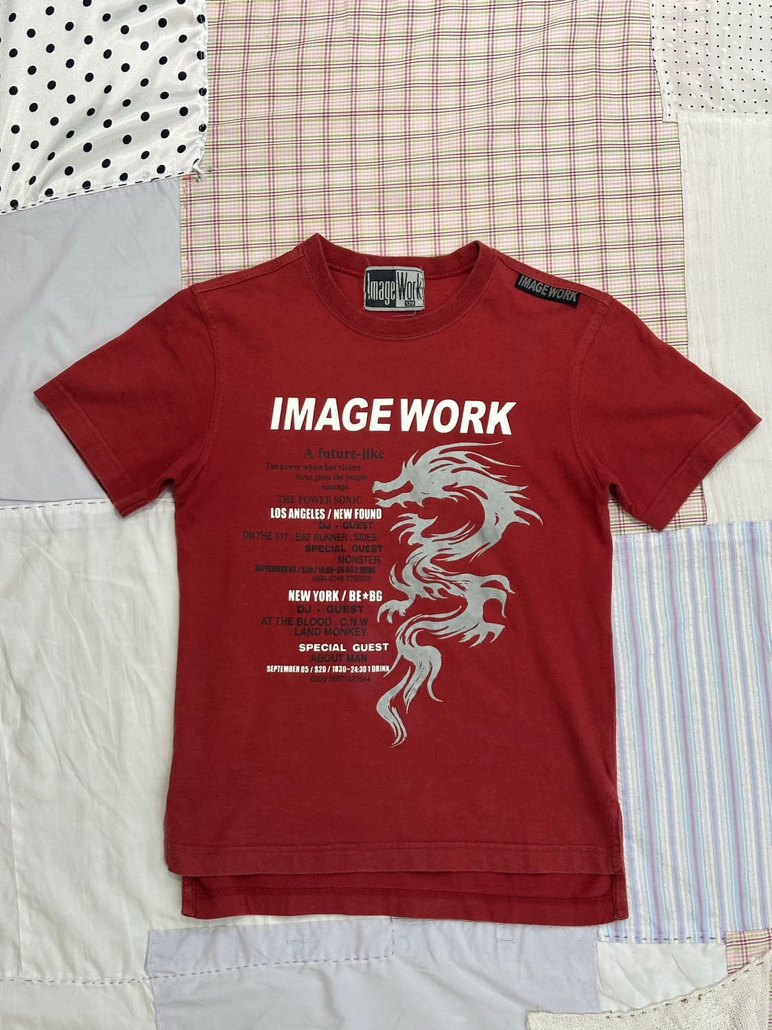 Image work 빈티지 드래곤 티셔츠 상품이미지8