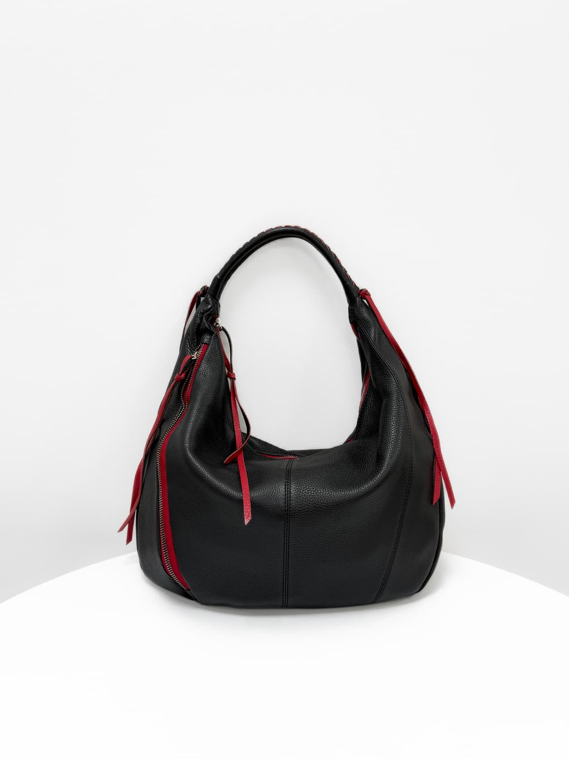 Made in Spain Carla Sade 페블 레더 호보백 상품이미지2