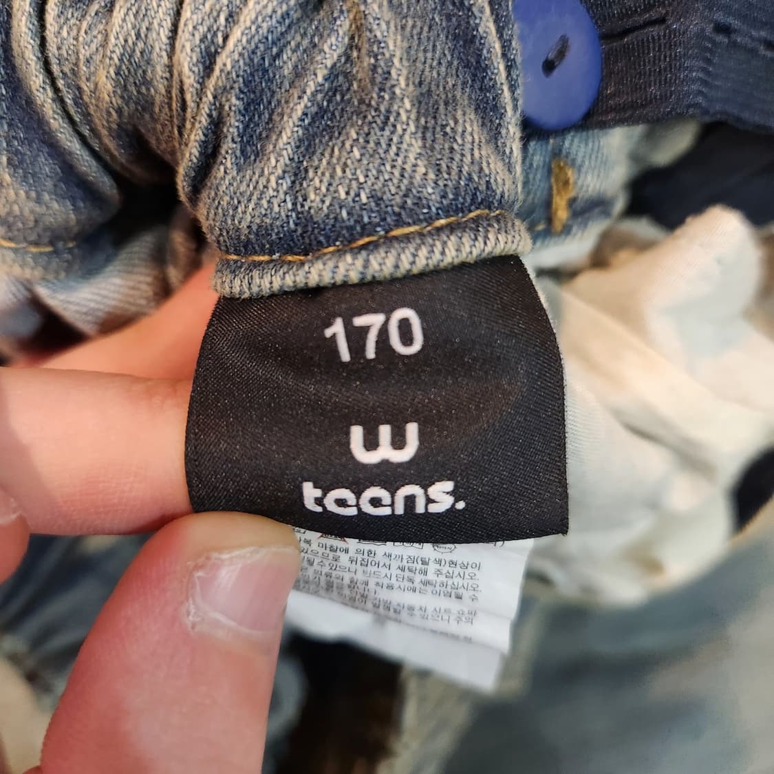 Hang Ten 연청 와이드핏 데님 팬츠 상품이미지3