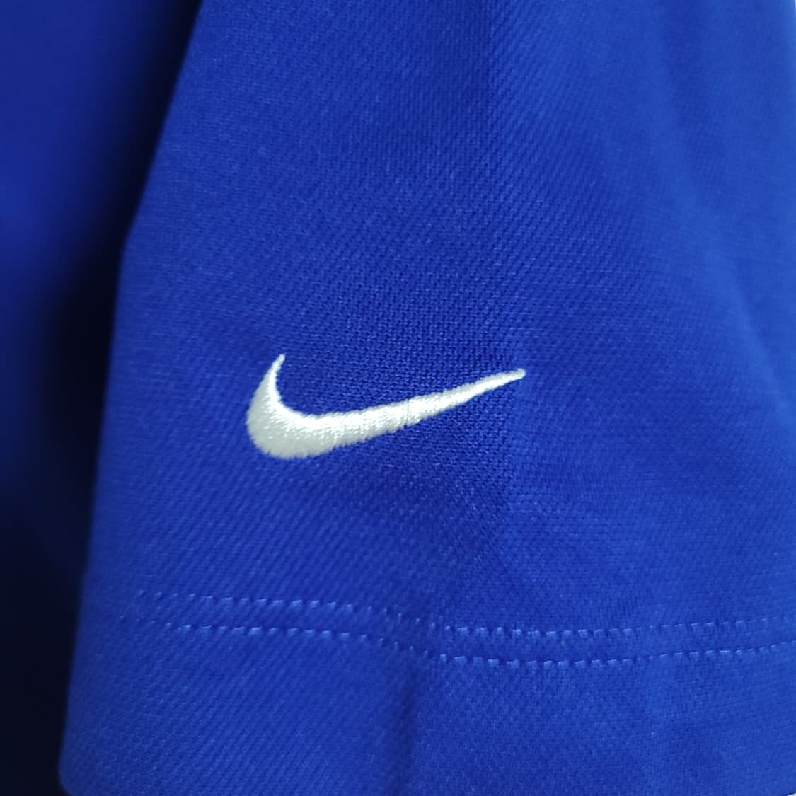 (L) NIKE 나이키 드라이핏 골프 블루 기능성 반팔 폴로 카라티 상품이미지4