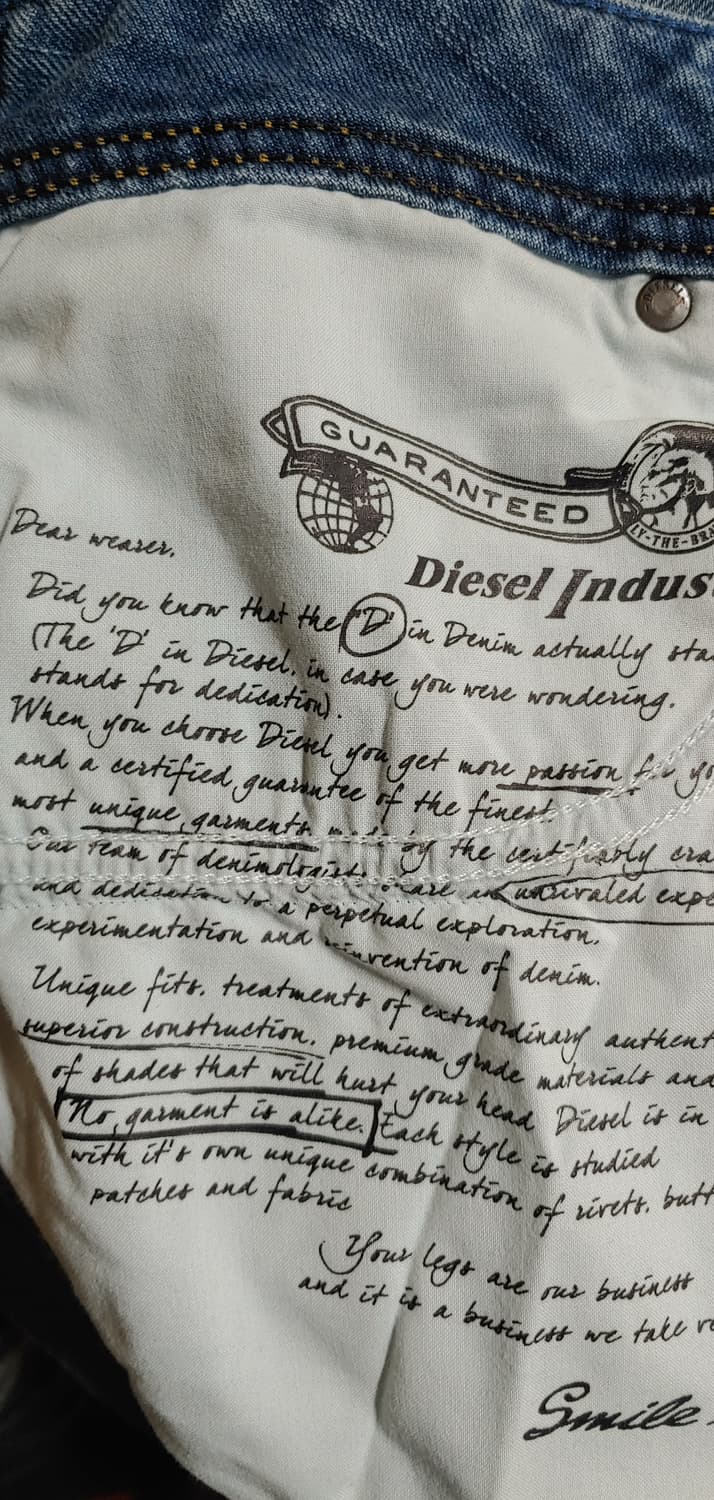 디젤 자티니 워싱데님 청바지 새상품 상품이미지7