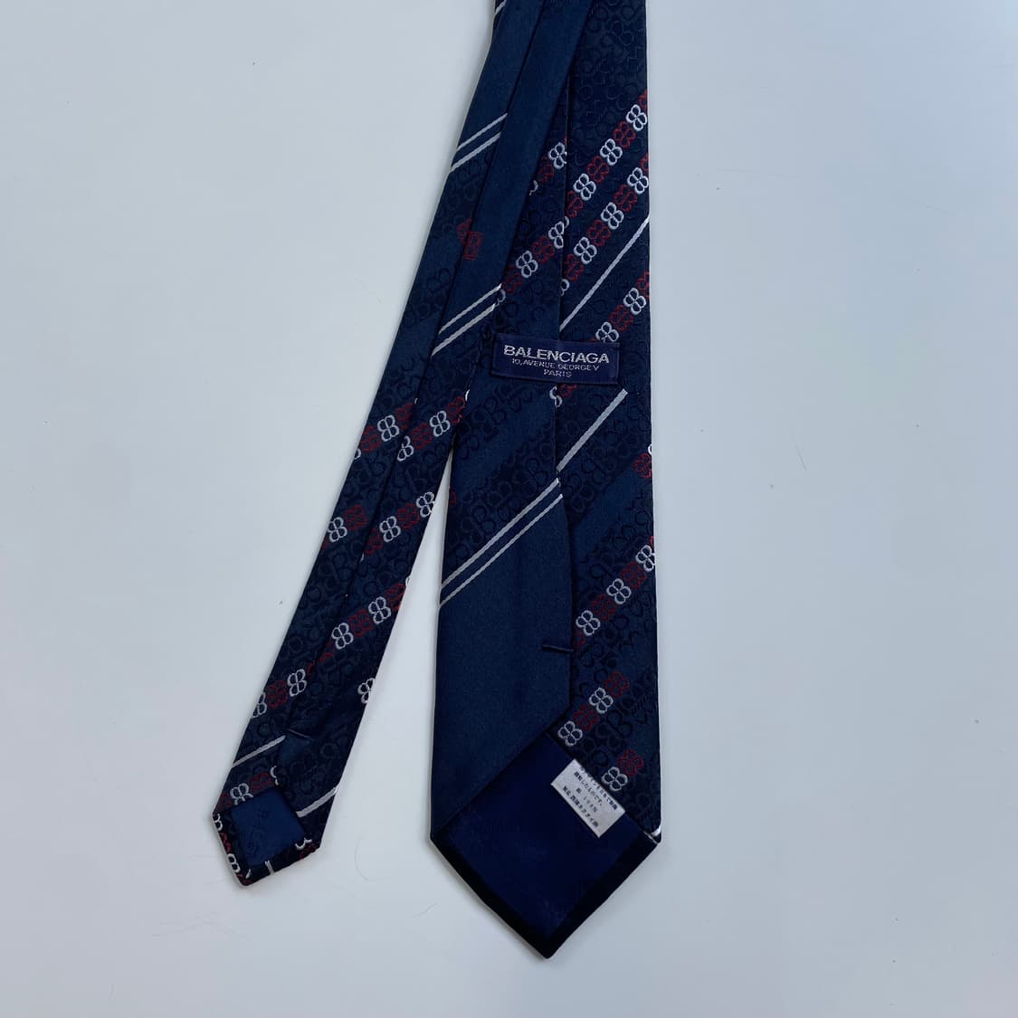 BALENCIAGA 발렌시아가 모노그램 넥타이 정품 명품 8.1cm 상품이미지3