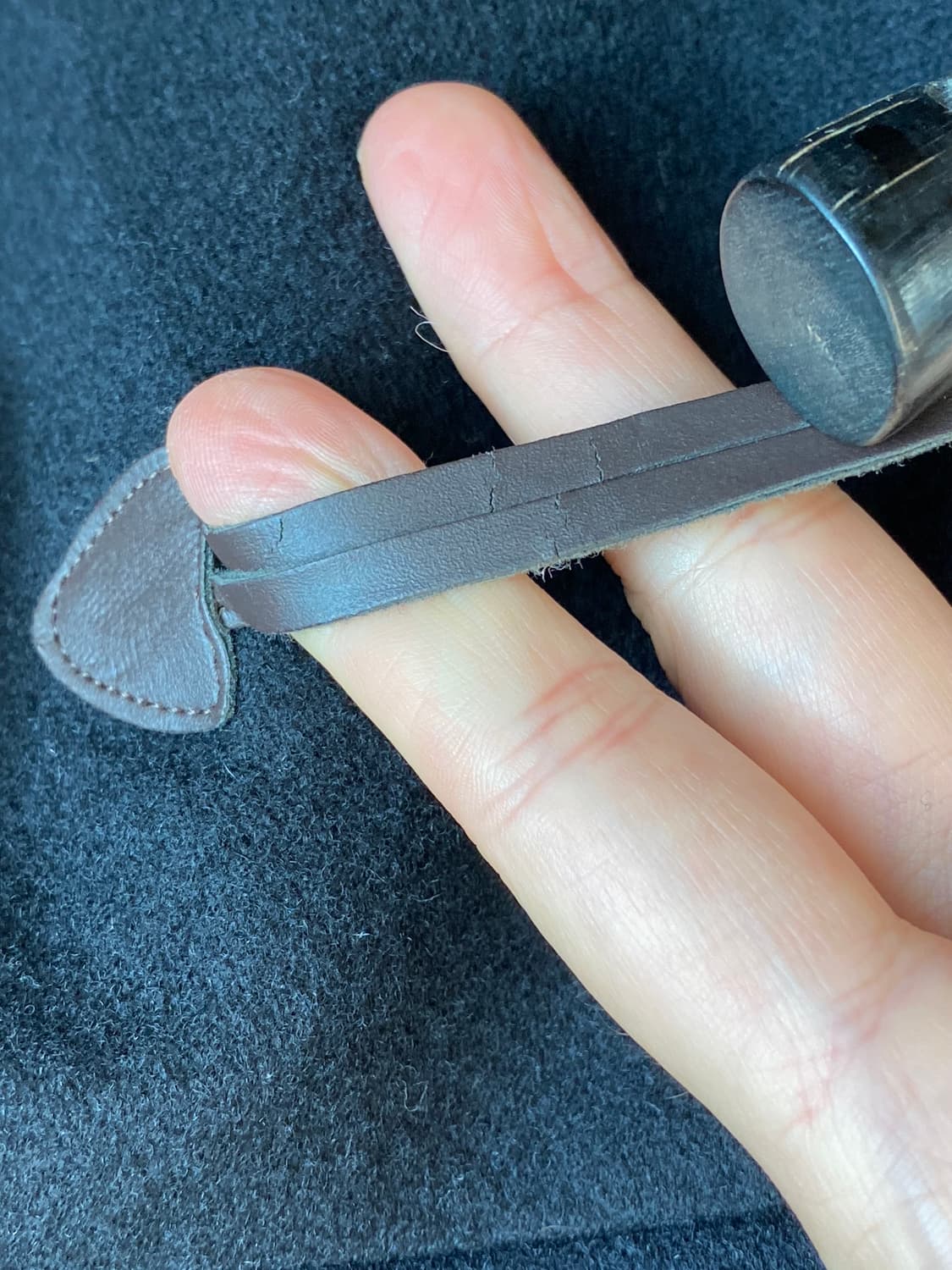 네이비 울혼방 더플코트(MEN L) 상품이미지7