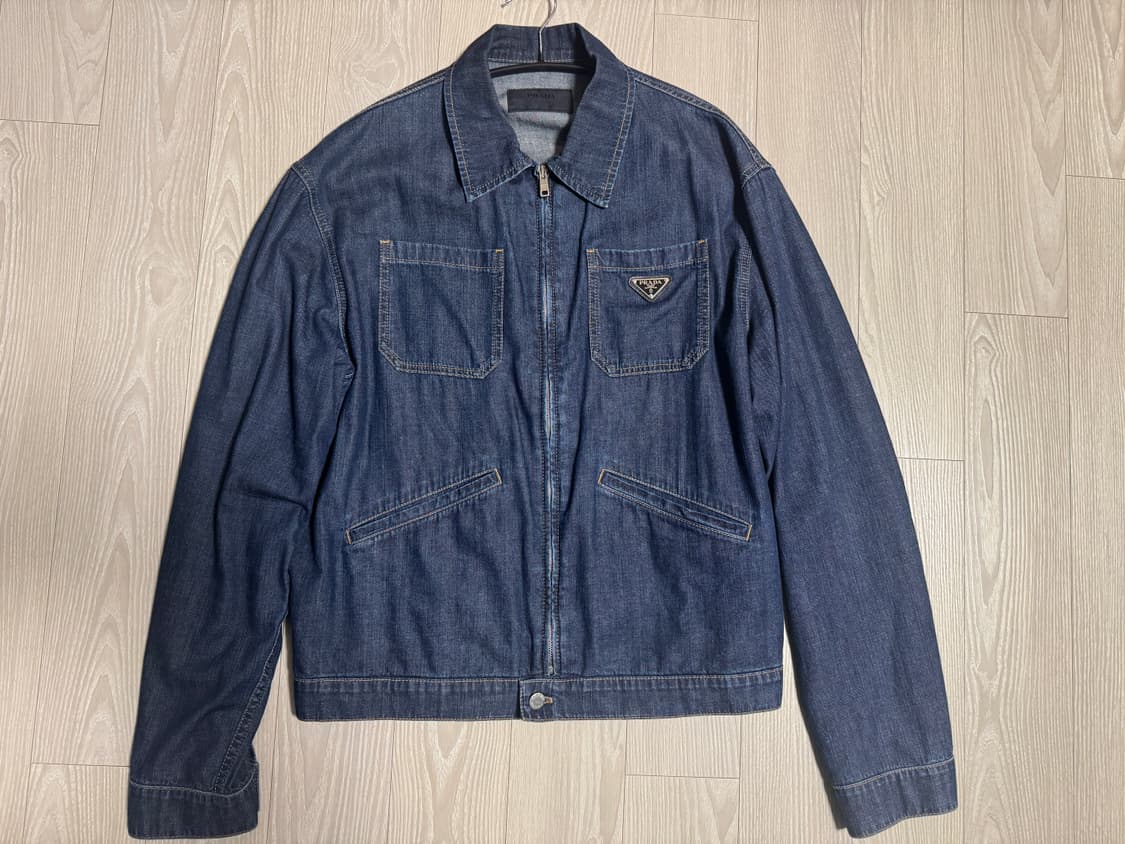 프라다 / 라이트 데님 블루종 자켓 /  XL 상품이미지5