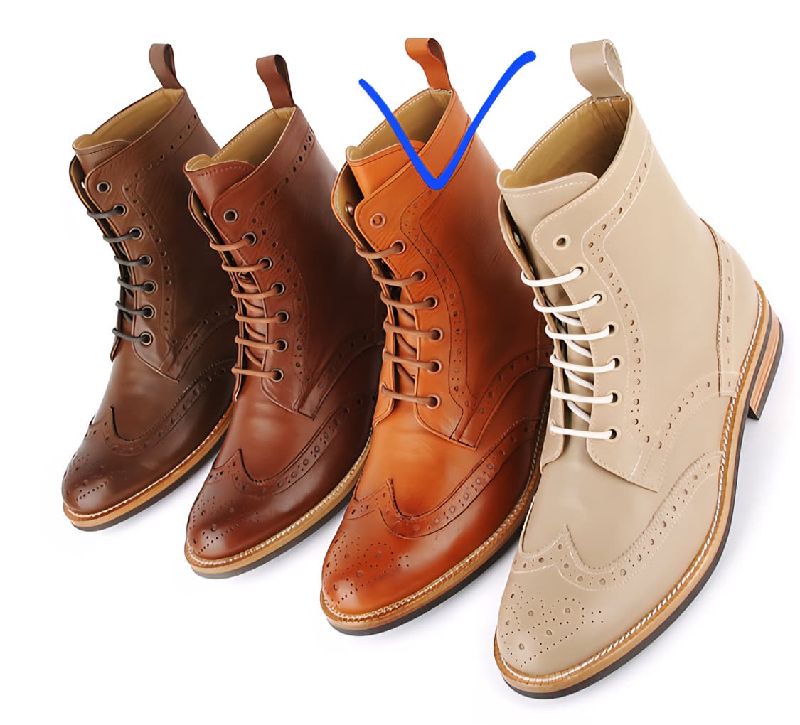 수제 남자 윙팁 부츠 275mm 상품이미지6