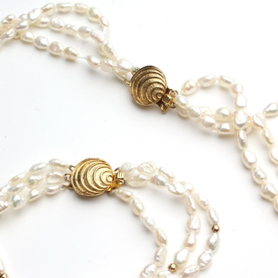 세 겹 밥풀진주 목걸이 팔찌 세트 상품이미지4