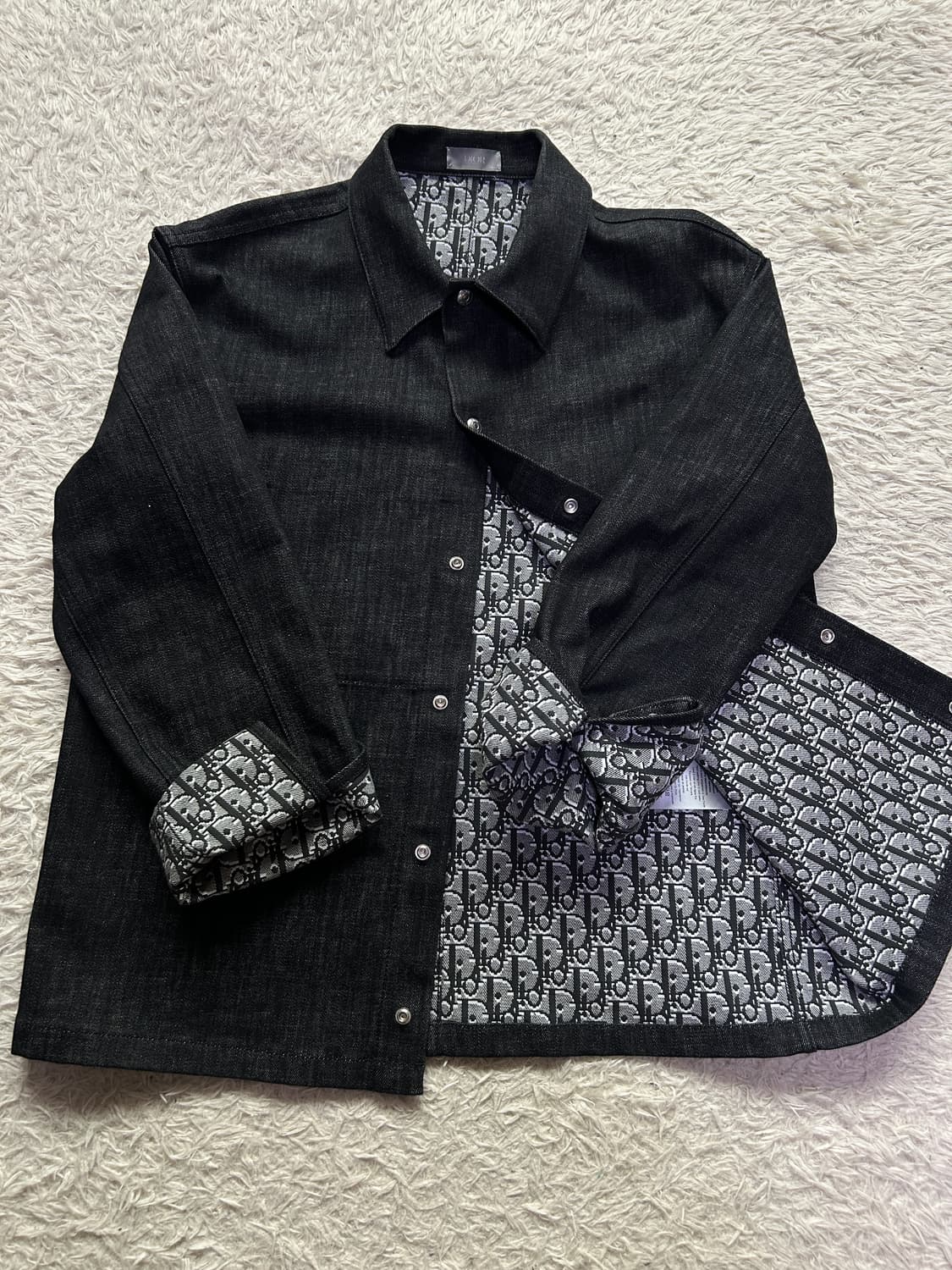 [46, 새상품급] 디올 오블리크 데님 흑청 자켓 상품이미지1