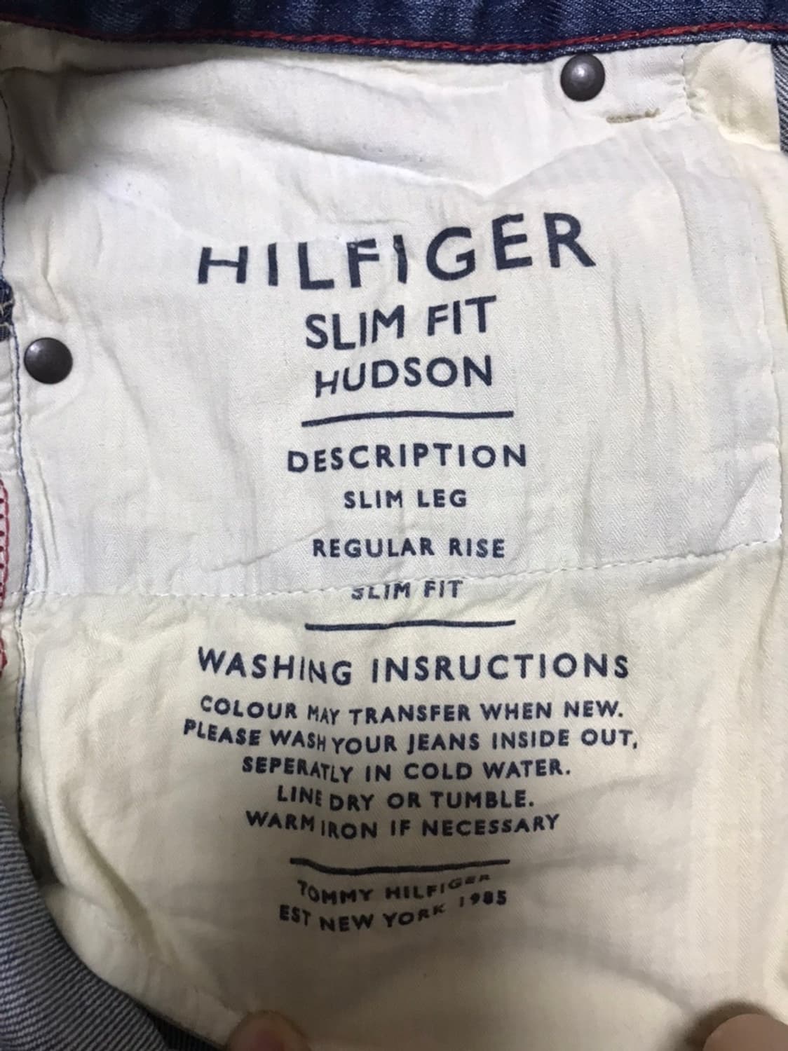 [90] 타미힐피거 슬림 핏 데님 상품이미지3