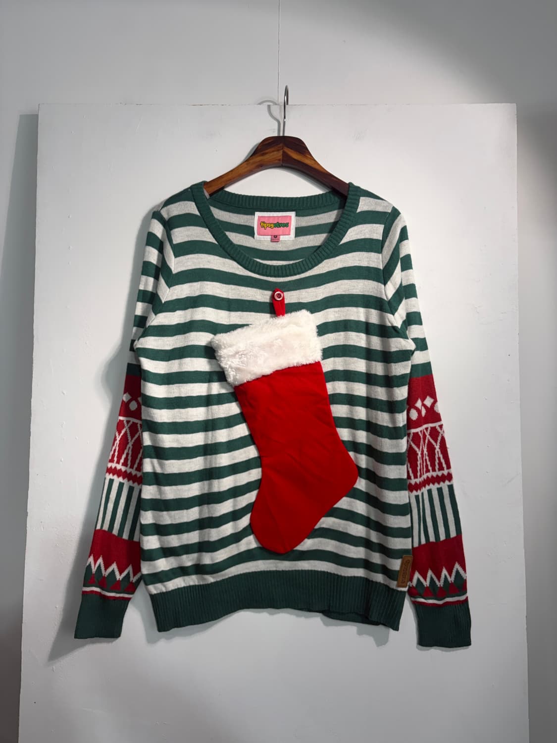 U.S.A. 크리스마스 어글리니트 양말 포켓 니트 상품이미지1