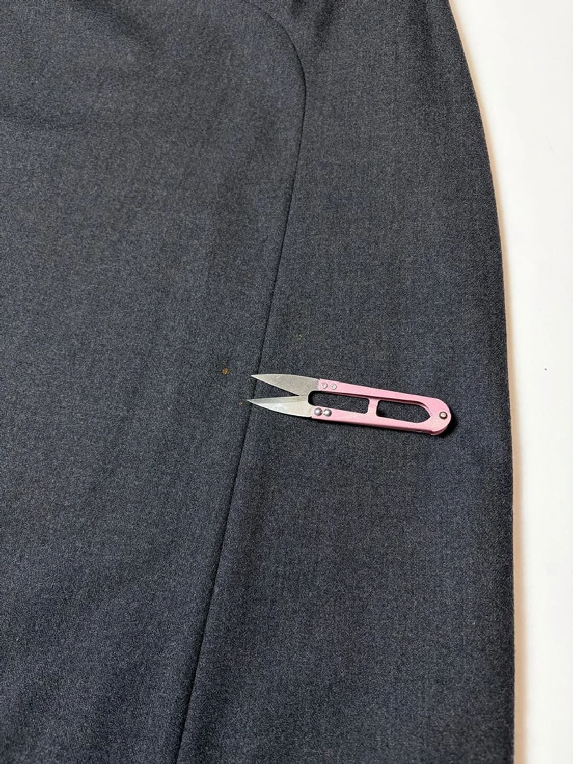 질샌더 울 블렌드 미니멀 랩 디테일 스커트 PN9427 상품이미지6