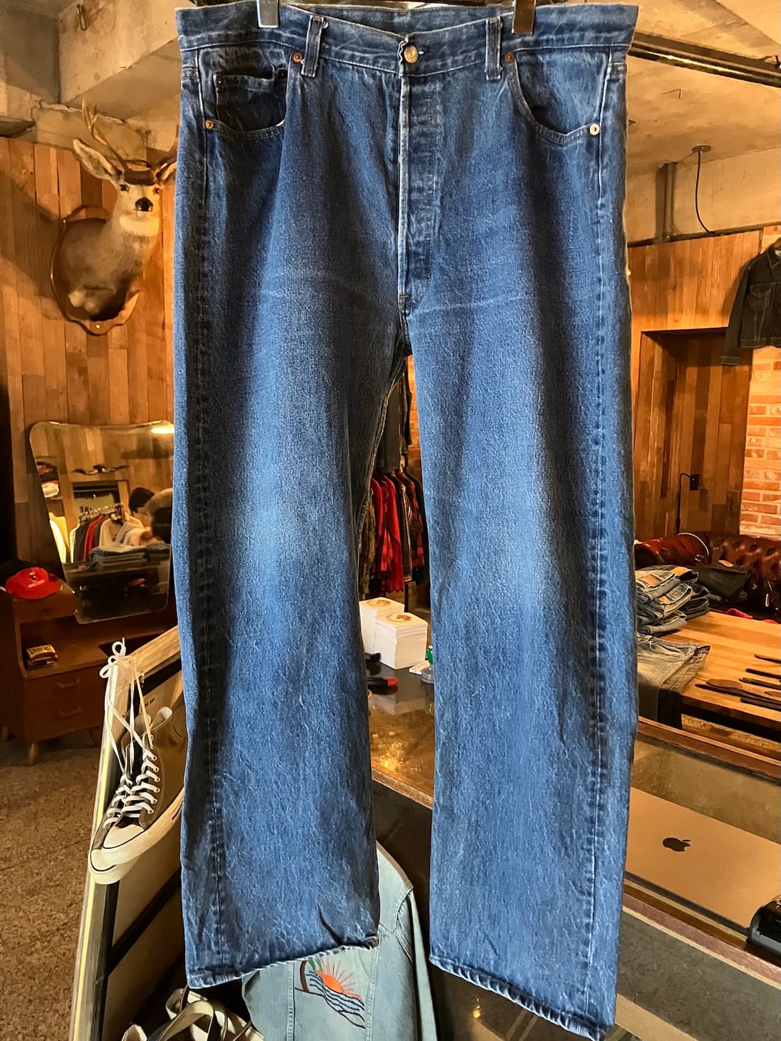 80s USA 빈티지 리바이스 501 데님 팬츠 상품이미지2