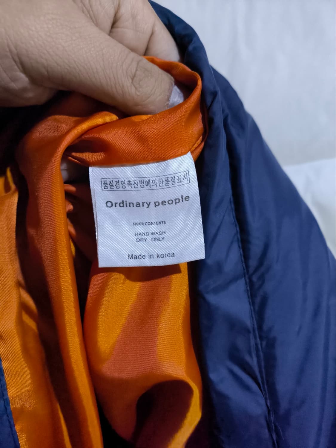 오디너리피플 컬러블럭 백투더 80 패딩 상품이미지6