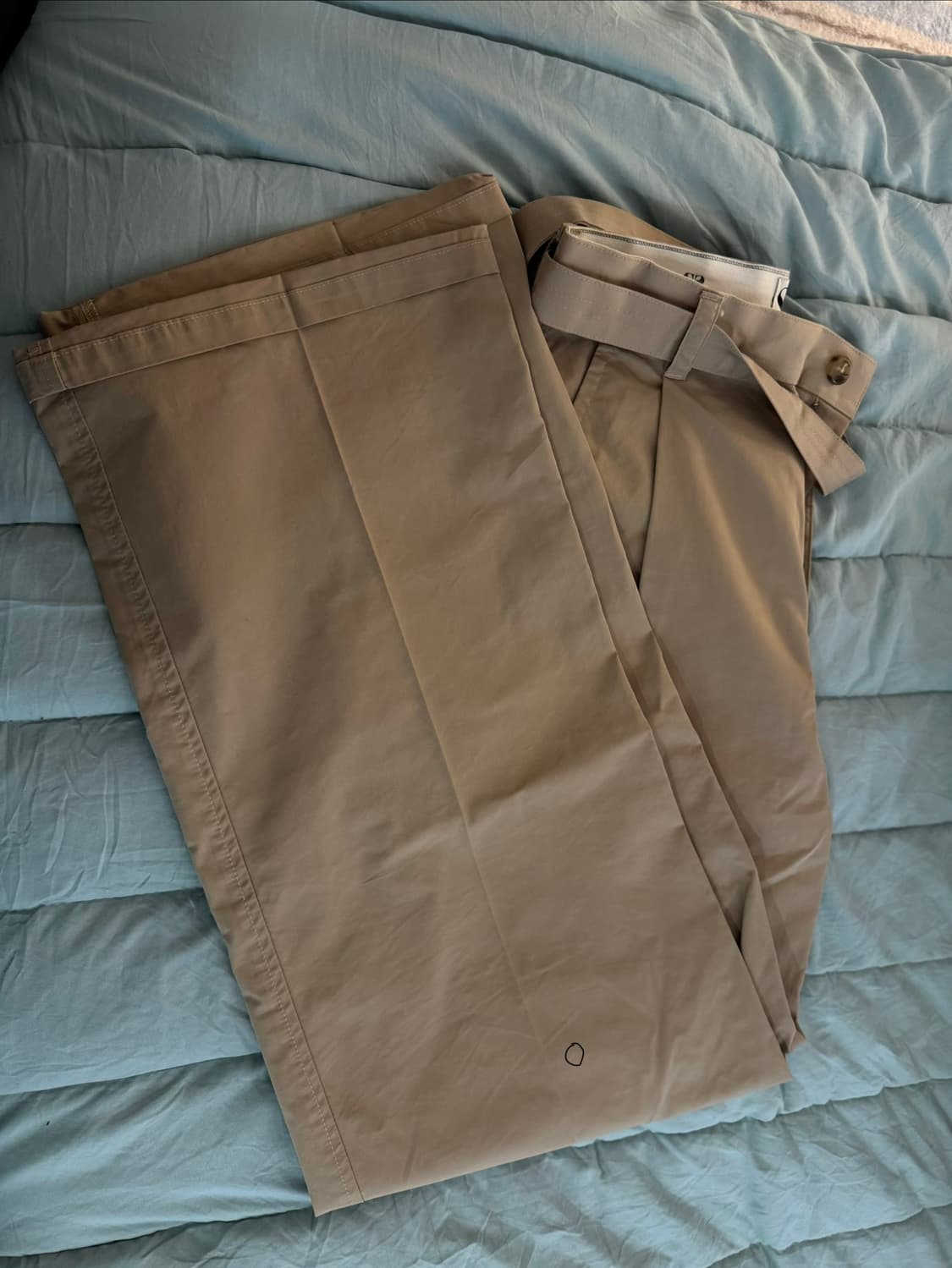 SATUR 새터 핀턱 와이드 치노 팬츠 S 상품이미지3