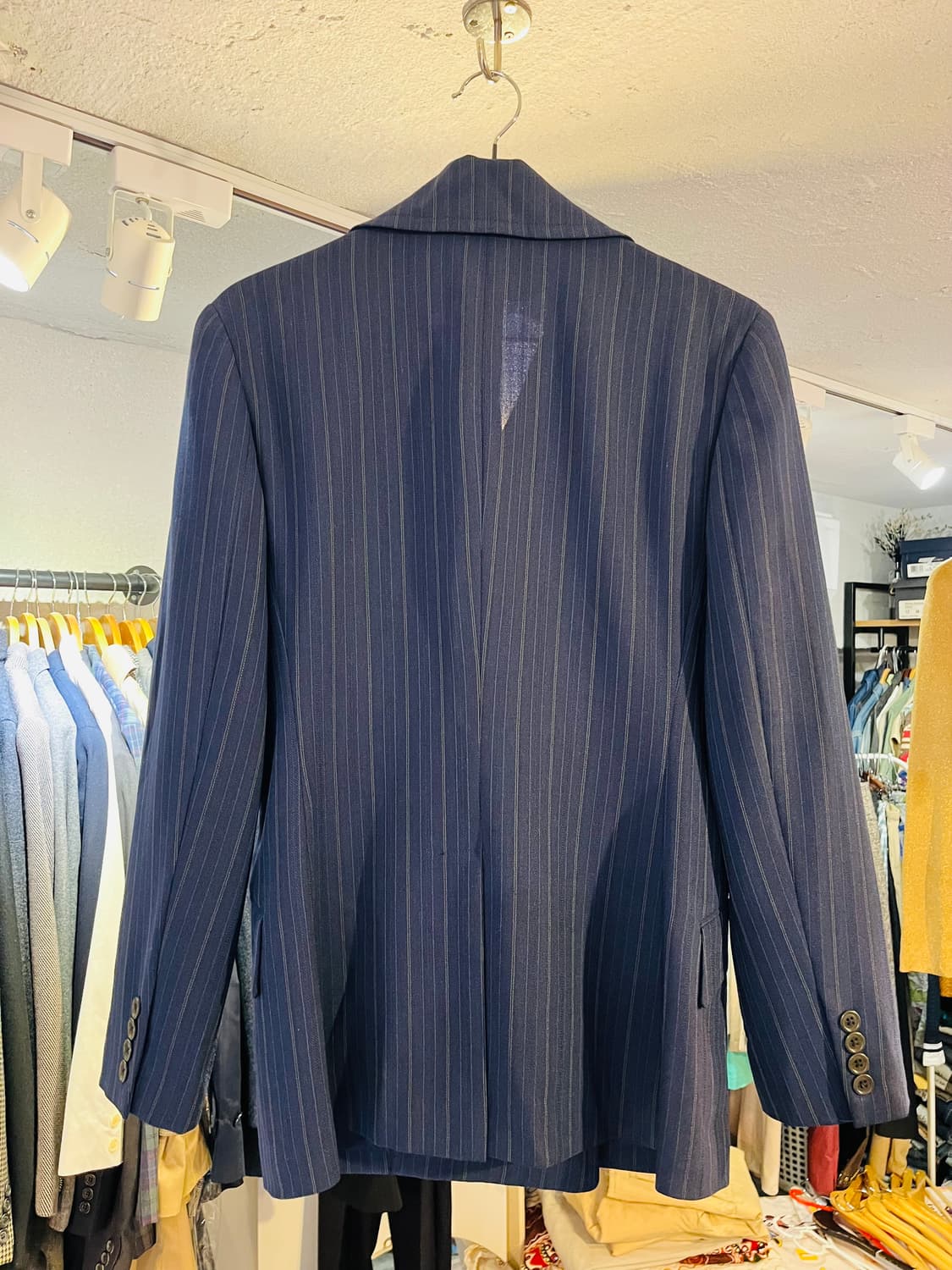 랄프로렌 컬렉션 스트라이프 울 더블 자켓 (일본제) 상품이미지2