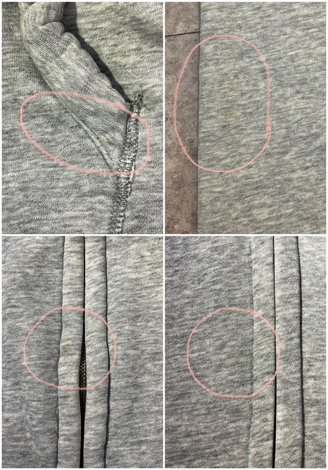 홀리스터 후드집업 그레이 M #csz2655 상품이미지6