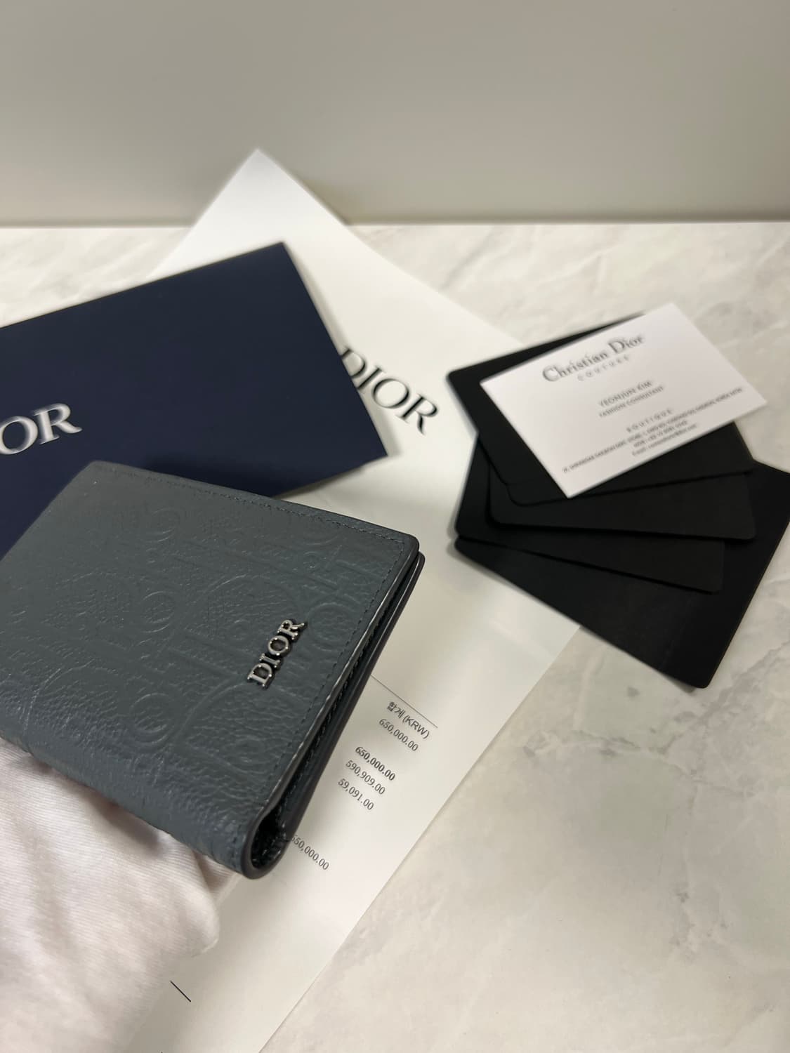 디올 그래비티 버티컬 오거나이저 지갑 상품이미지6