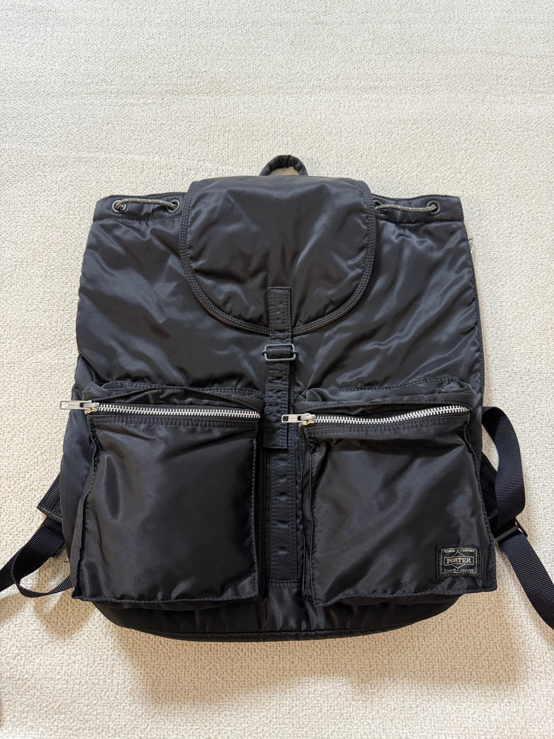 (미사용급) PORTER 포터 탱커 백팩 럭색 지퍼 블랙 상품이미지1