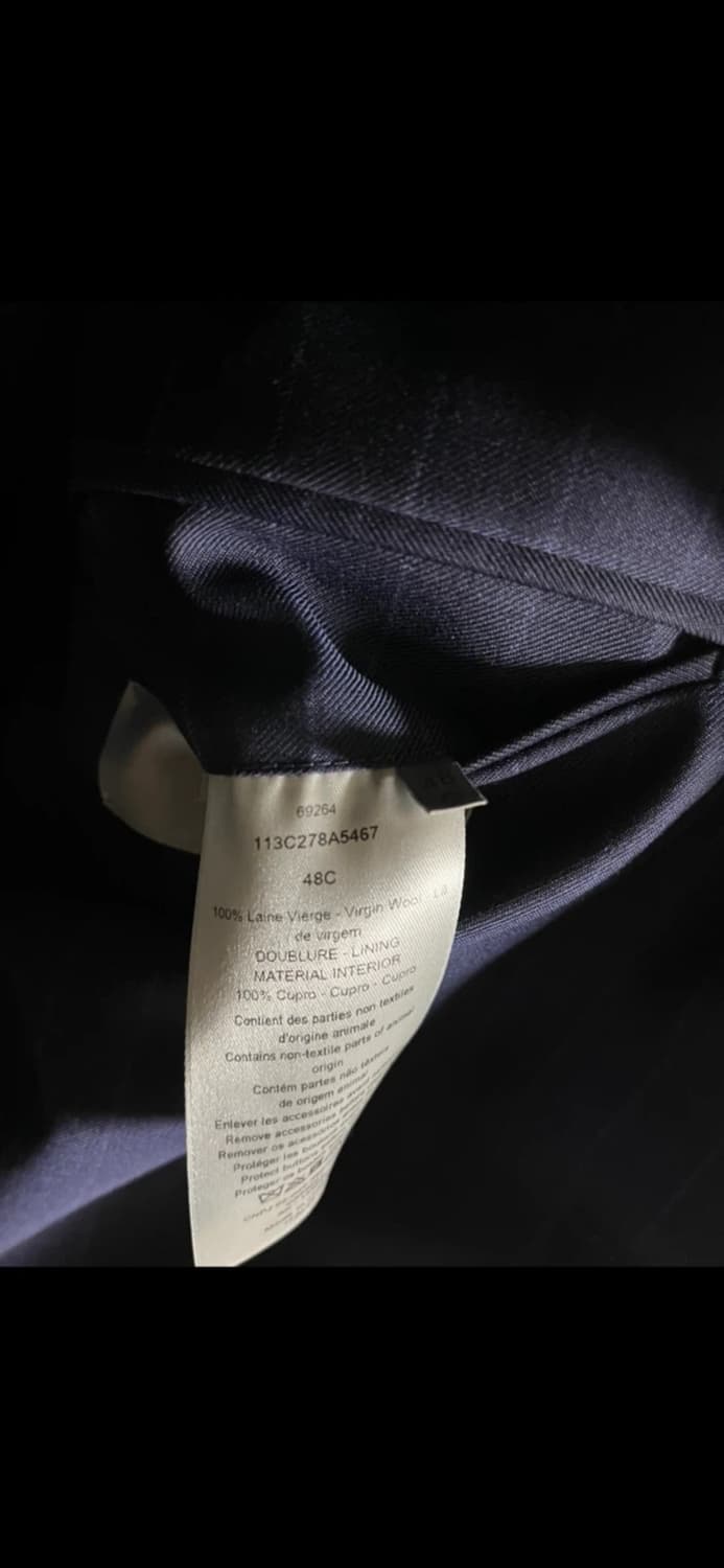 디올 남성 네이비 스트라이프 정장 셋업 상품이미지3