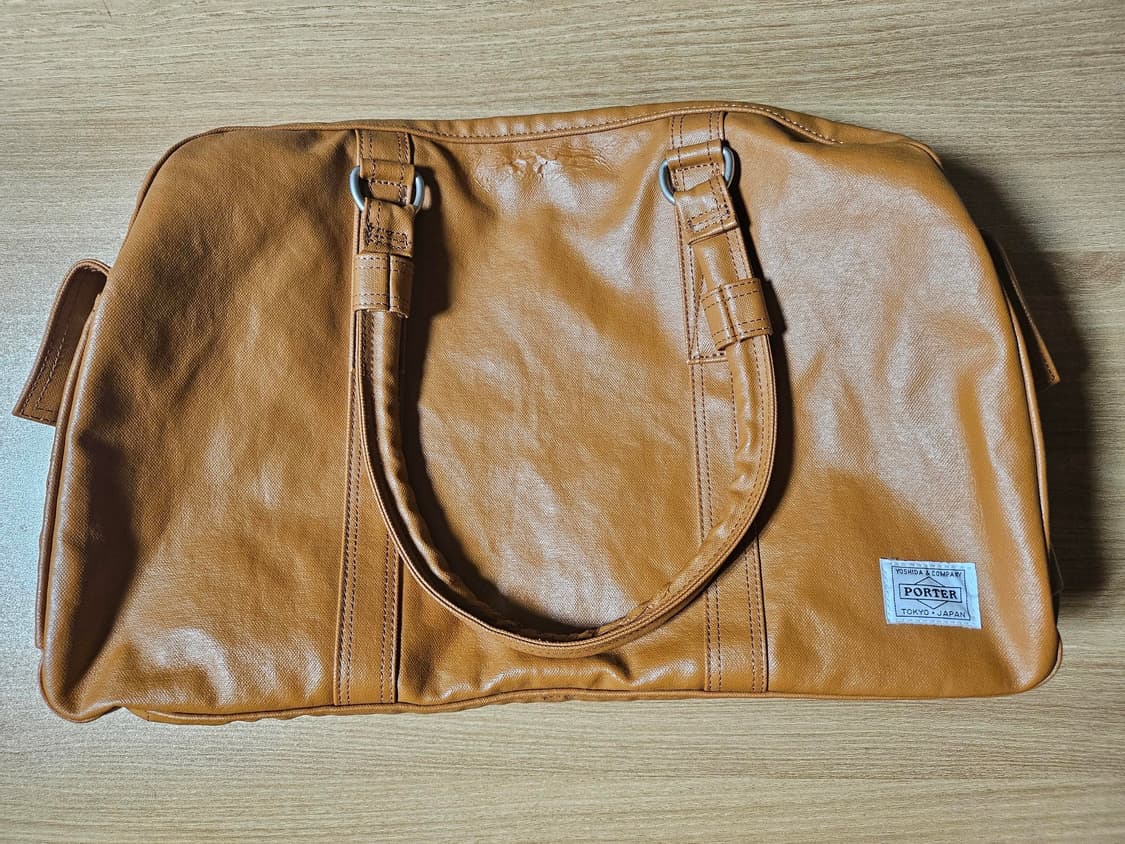 포터 프리 스타일 보스턴백 카멜 상품이미지1