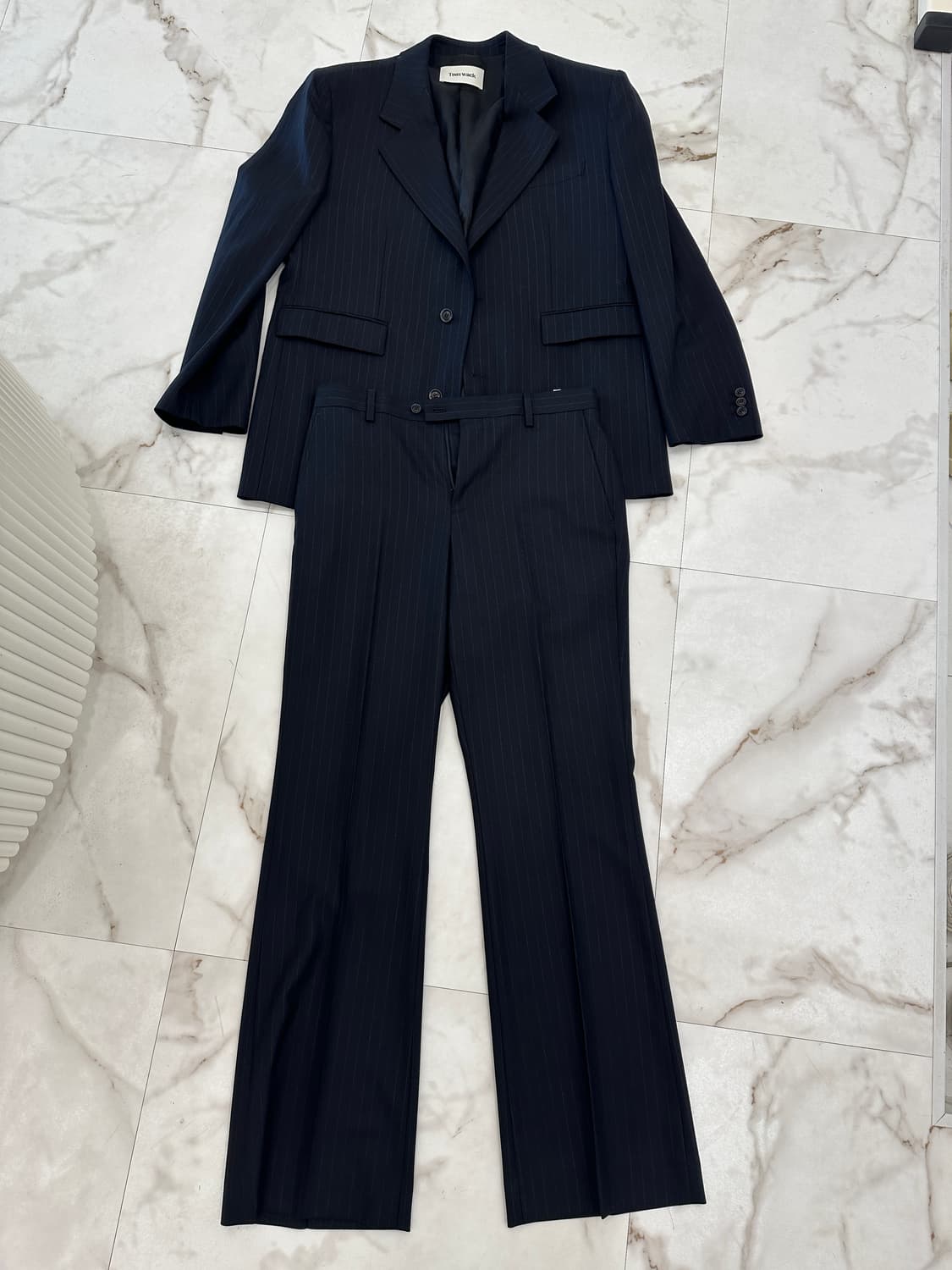 토니웩 스트라이프 셋업 자켓 바지 팝니자 상품이미지1