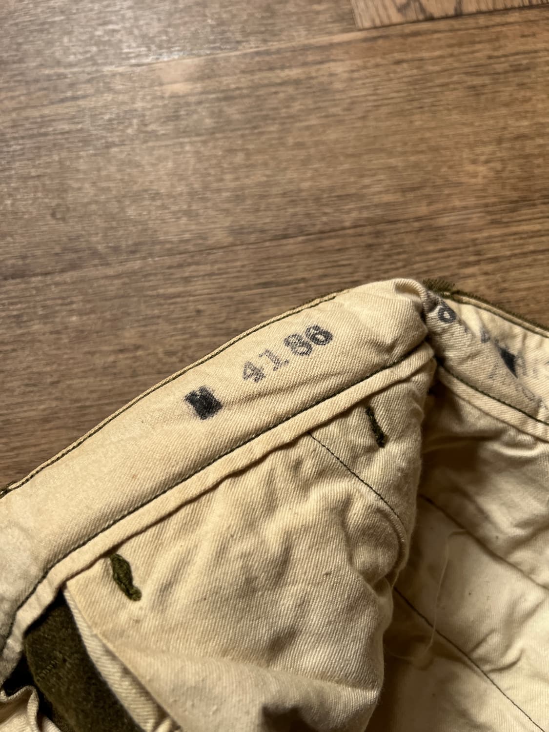 [32]30's 오리지널 U.S ARMY 카키 울 필드 트라우저 팬츠 상품이미지6