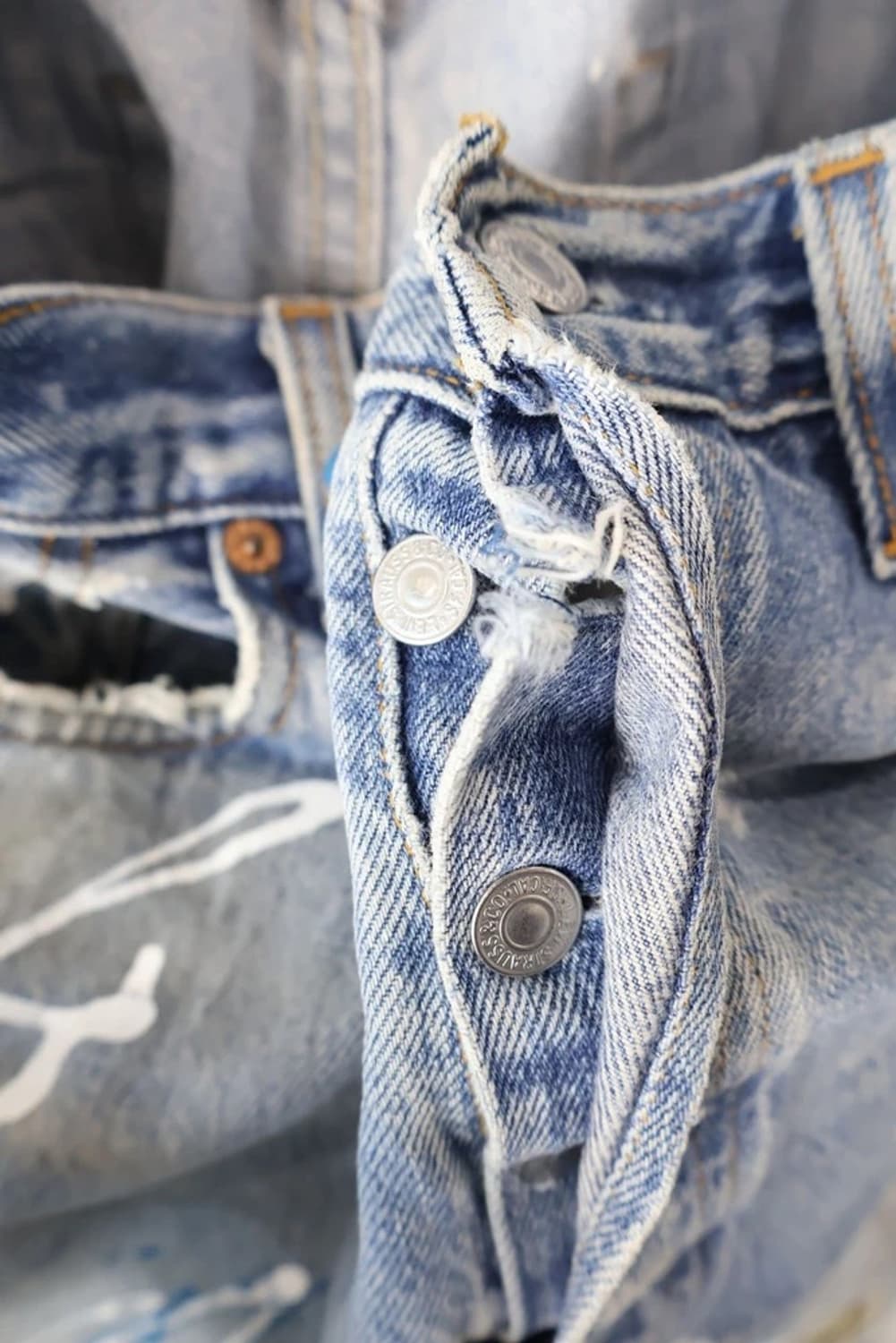 90's Levi's 501 USA Paint Jeans 상품이미지6
