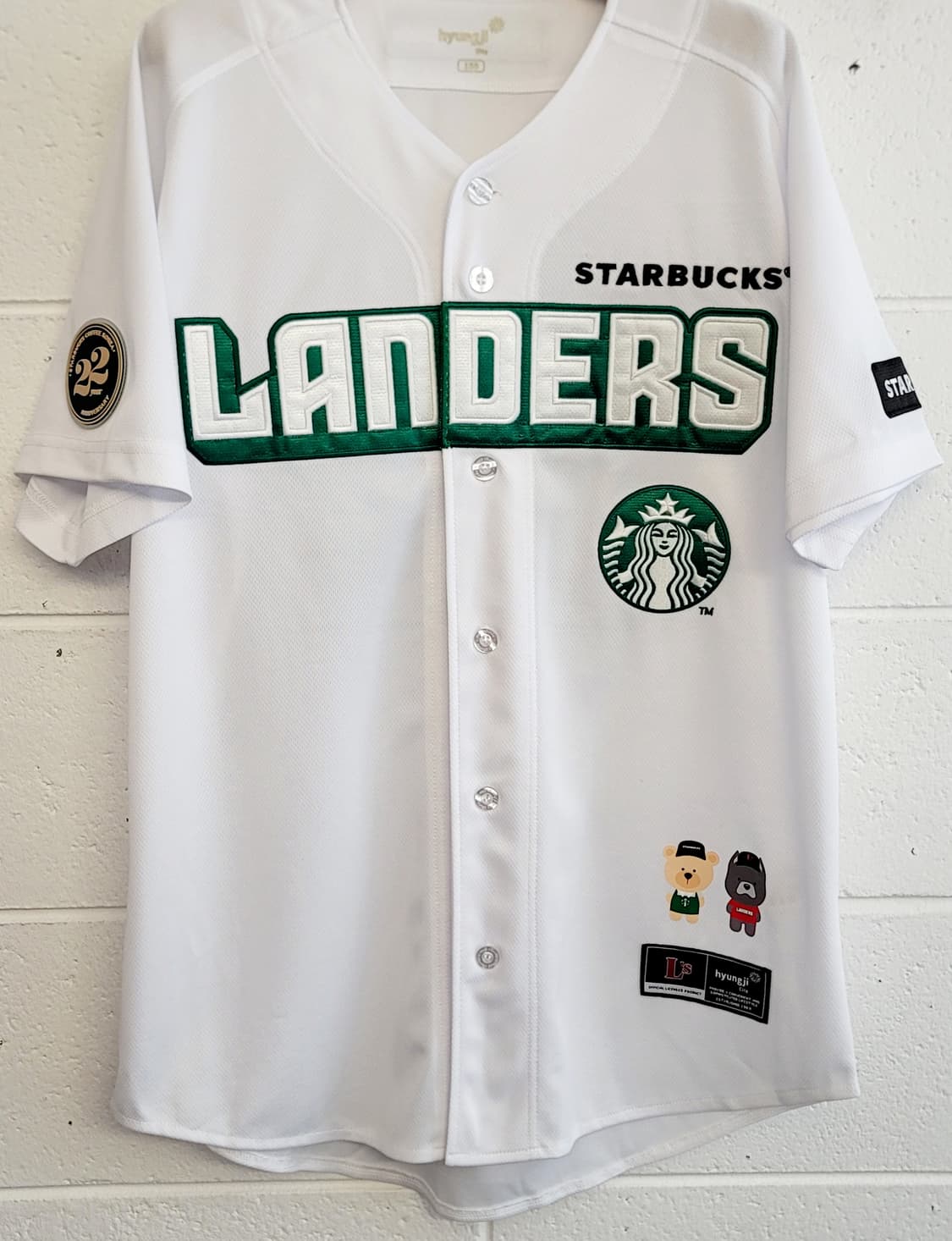[100.L]SSG랜더스 X 스타벅스 22주년 기념 콜라보 져지(유니폼) 상품이미지4