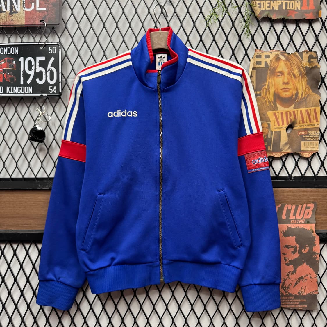 90s 아디다스 X 데상트 올드스쿨 트랙 자켓 건담 배색 상품이미지1