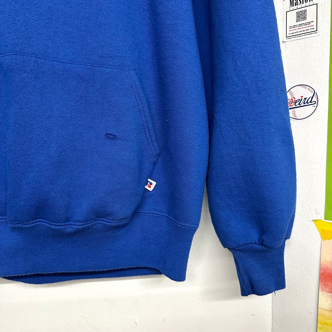 90‘s USA 러셀 후드티 ‘로얄블루‘ 상품이미지4