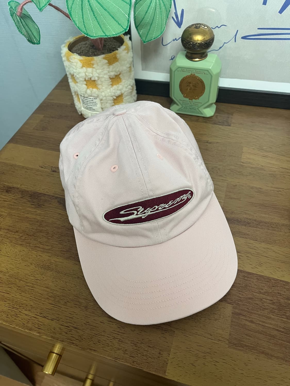 슈프림 오발 6-패널 캡 라이트 핑크 상품이미지1