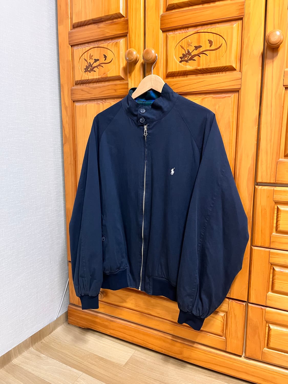 90s 폴로 Made in USA 블루종 바라쿠타 네이비 XL 상품이미지1