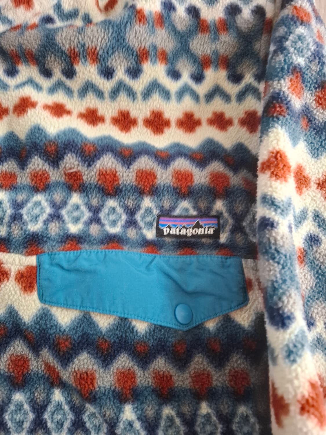 L 파타고니아 신칠라 아즈텍 패턴 플리스 풀오버 상품이미지3