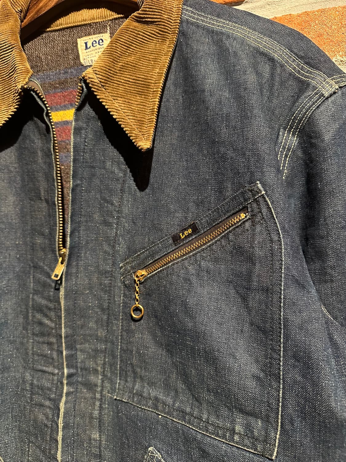 50s USA LEE 191-LB Denim Jacket 상품이미지3
