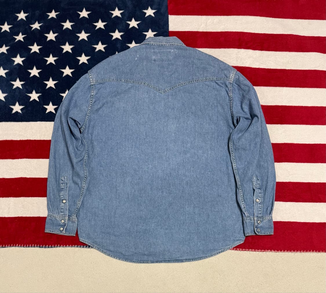 랭글러 웨스턴 데님셔츠   Western Shirt 빈티지 [XL] 상품이미지10